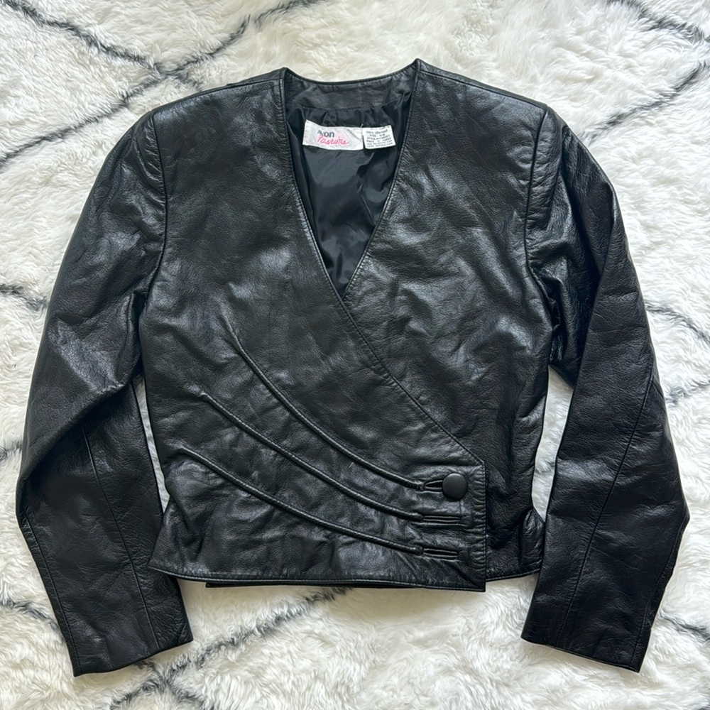 Vintage Genuine leather jacket xs